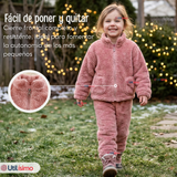 Conjunto 2 Piezas Buzo Polerón Pantalón Bebe Niña Poliéster Pink