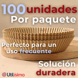 Kit De 100 Unidades Forros Desechables Antiadherentes Papel Para Freidora De Aire