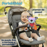 Juguete Peluche Animales Sensorial Con Mordedor Y Sonajero Diseño Gatico Niña y Niño