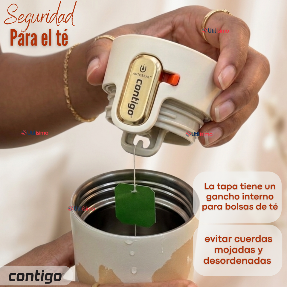 Vaso Térmico Contigo 473ml West Loop 3.0 Ally Love Acero Inoxidable Oatmilk