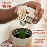 Vaso Térmico Contigo 473ml West Loop 3.0 Ally Love Acero Inoxidable Oatmilk