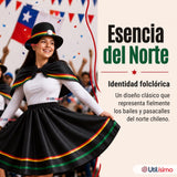 Pack 3 Trajes Nortinos Juvenil Con Poleras 4 Piezas Negro Baile Típico Fiestas Patrias