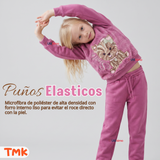 Conjunto Buzo Polera 2 Piezas Niña 100% Algodón Tedmimak Fluffy Rose