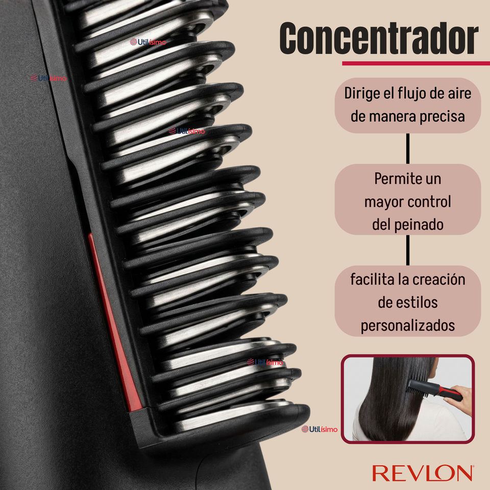 One Step Cepillo Secador Alisador 5 En 1  Revlon 1200W Multistyler