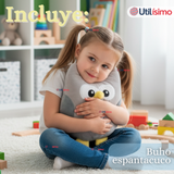 Peluche Búho Espantacuco Con Luz Y Sonido Para Bebé Niño Niña