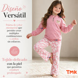 Conjunto 2 Piezas Polerón y Pantalón Buzo 100% Algodón Niña Tedmimak Beautiful flowers