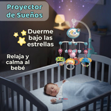Móvil Giratorio Musical Proyector De Luces Más Control Para Cuna Bebé
