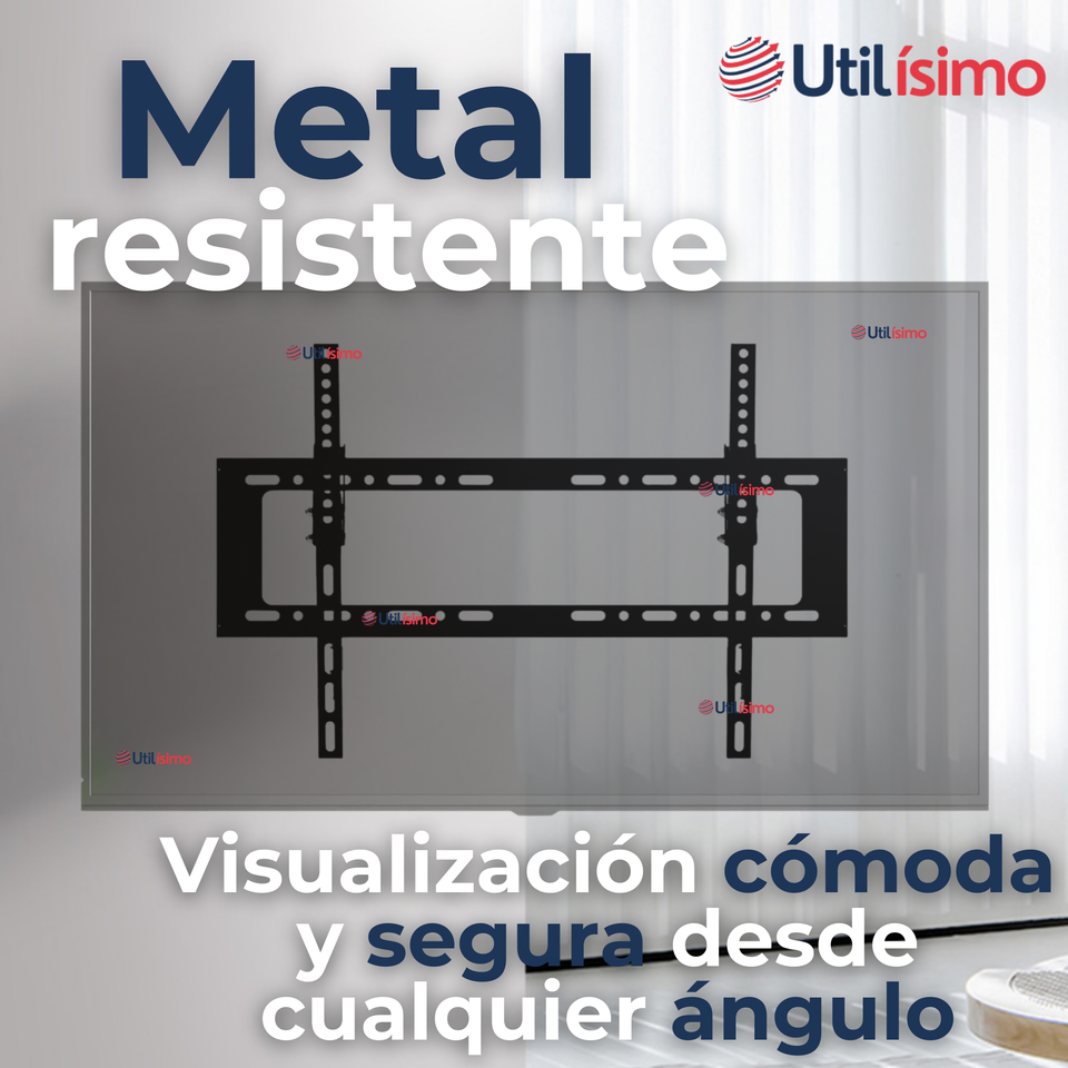 Soporte TV Pared Fijo 45Kg 40 a 80 Pulgadas 40 42 43 48 49 50 55 58 60 65 70 75 77 80