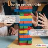 Jenga Juego De Mesa 48 Piezas Multicolor Madera Original