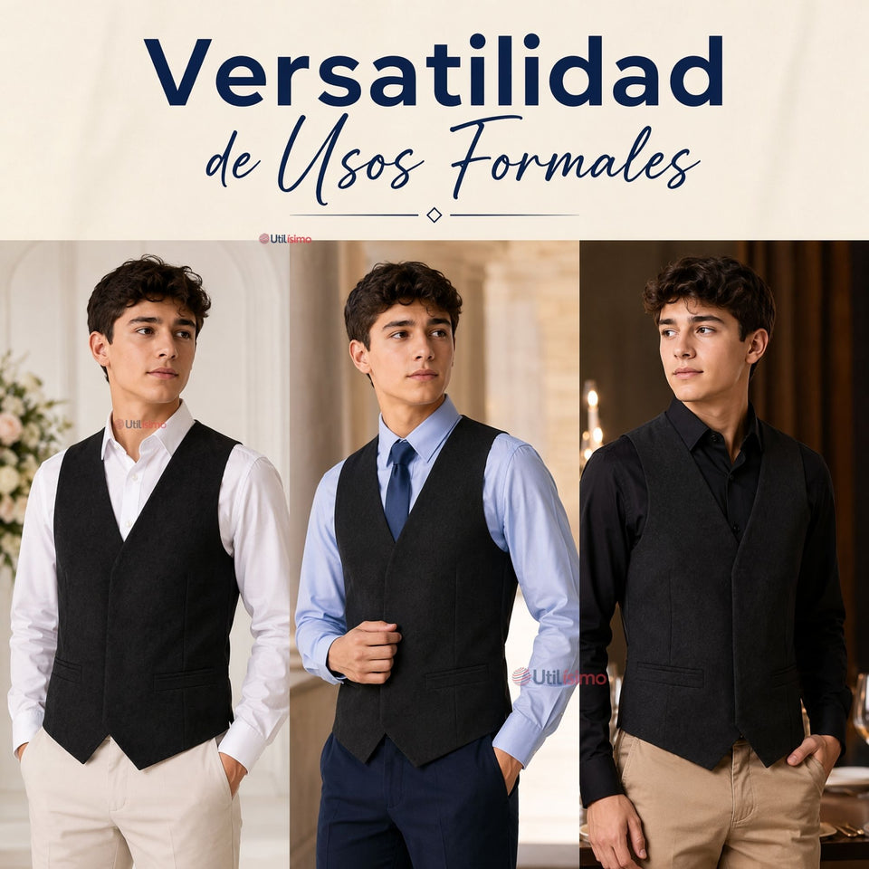 Chaleco Bolero Negro Tradicional Hombre Fiestas Patrias