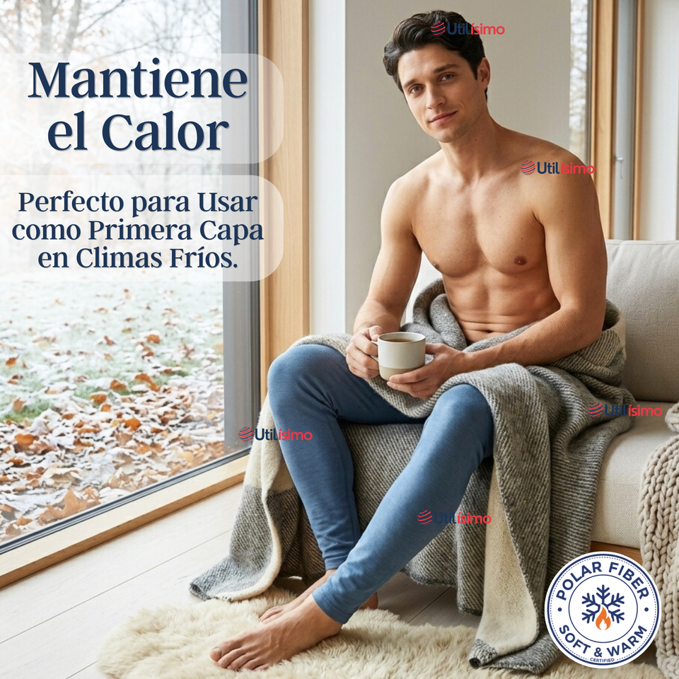 Calzoncillo Largo Polar Calza Hombre Invierno Primera Capa