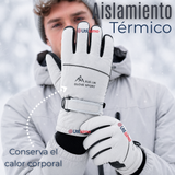 Guantes Para Moto Impermeables Gris Touchscreen Antideslizantes Térmicos