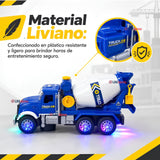 Camión Mixer Azul Juguete Infantil Camión De Luces y Sonidos Interactivo Niño