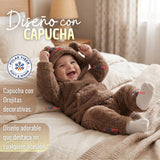 Buzo Polerón Conjunto Polar Niño Unicolor Café Oscuro
