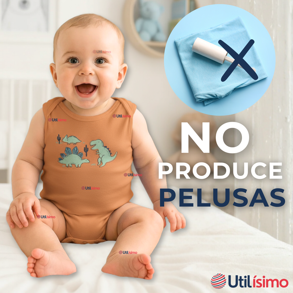 Pack 4 Bodys Niño Sin Manga Tedmimak 100% Algodón Baby Dino