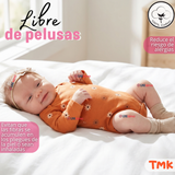 Pack 5 Bodys Manga Larga 100% Algodón Tedmimak Pink Blossom Bebé Niña