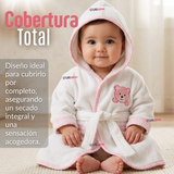 Bata de Baño Niña Toalla 100% Algodón Cobertura Completa Estampados Surtidos