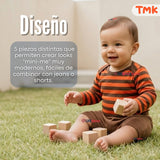 Pack 5 Bodys Manga Larga 100% Algodón Bebé Niño Tedmimak Sweet Nature