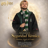 Disfraz Mago Verde Con Capa + Bufanda + Corbata + Varita Slytherin Adulto