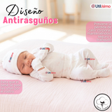 Conjunto Set 5 Piezas Body Camiseta Panty Gorro Manoplas Algodón Bebé Niña