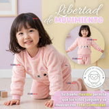 Conjunto Buzo Polerón Frizado Niñas Bebes Corderito Liso 2 Piezas