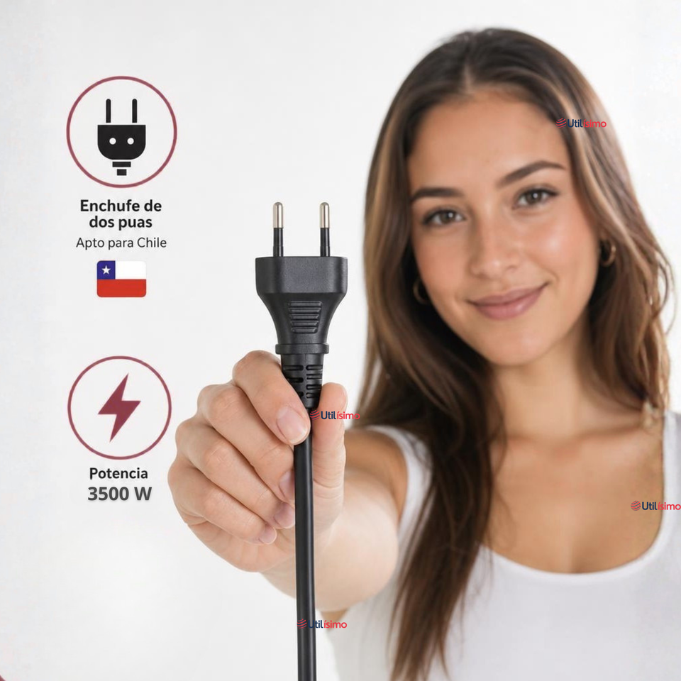 Secador De Cabello Profesional 3500W IRM Alta Potencia 2 Boquillas