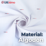 Camiseta Sin Manga Básica Suave 100% Algodón Blanco Juvenil