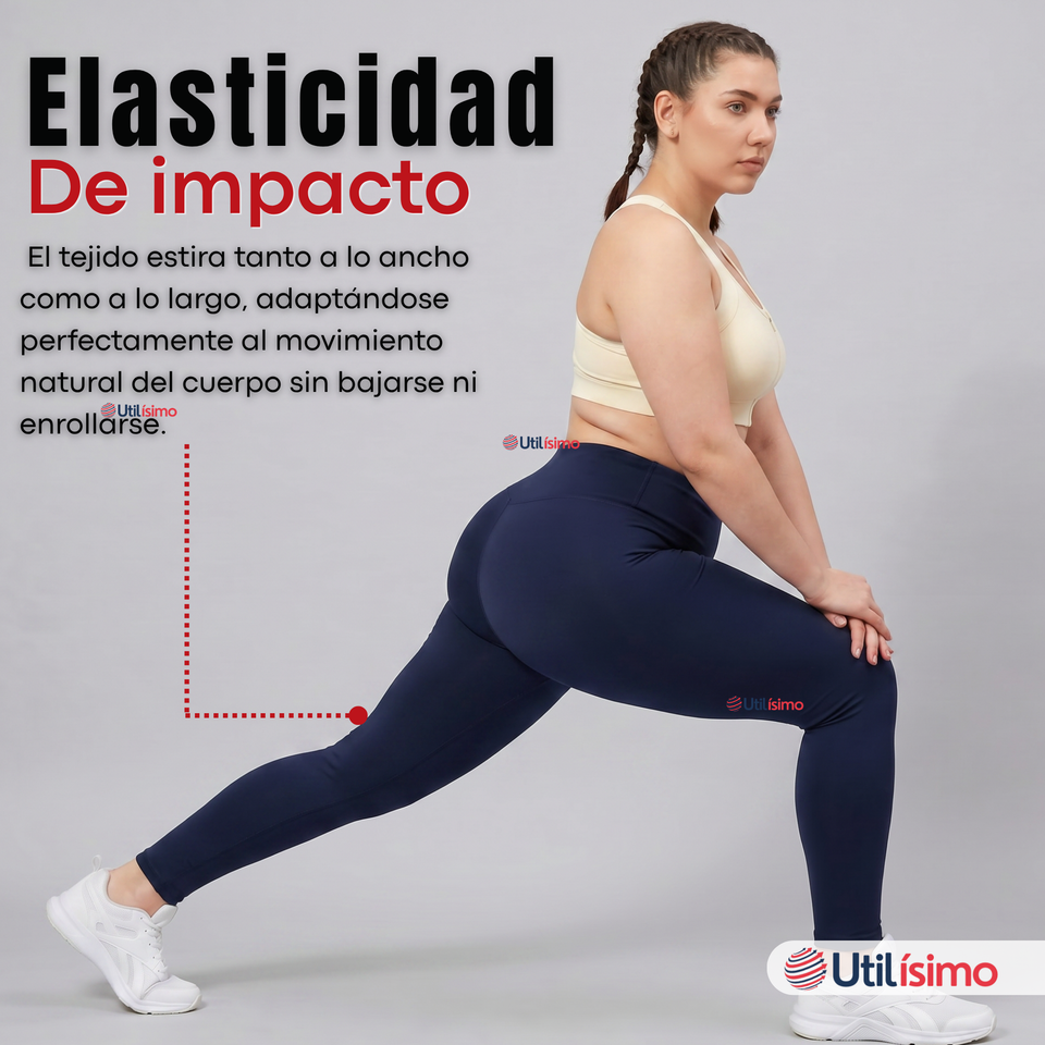 Calza Polar Con Chiporro Térmica Mujer Elásticada Navy Blue