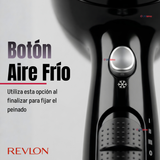 Secador De Cabello Control Frizz Revlon 2000W Negro