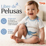 Pack 5 Bodys Manga Corta %100 Algodón Tedmimak Niño Jungle Crew