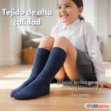 Calcetín Escolar Corto Acrilico Azul Niños y Niñas