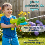 Pistola Lanza Agua Dinosaurio Color Verde Juguete 30cm Niño
