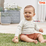 Pack 5 Bodys Manga Larga 100% Algodón Tedmimak Sweet Nature Bebé Niño