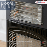 Estufa Hibrida Gas Eléctrica Plegable Con Accesorios 5kg A 15kg  GLP - Eficiencia Energética Clase A