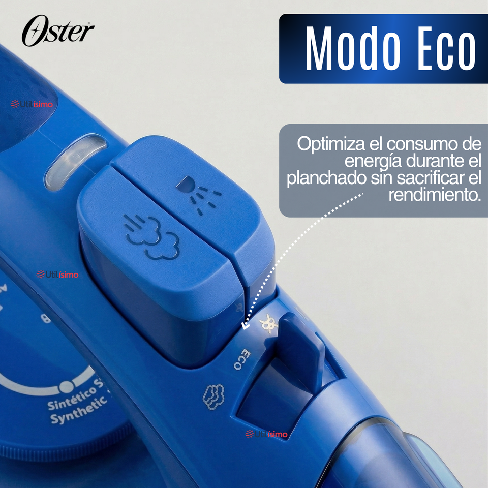 Plancha de vapor Oster®, AeroGlide Max S7800, azul claro, GCSTAC7801-052  Apagado Automático