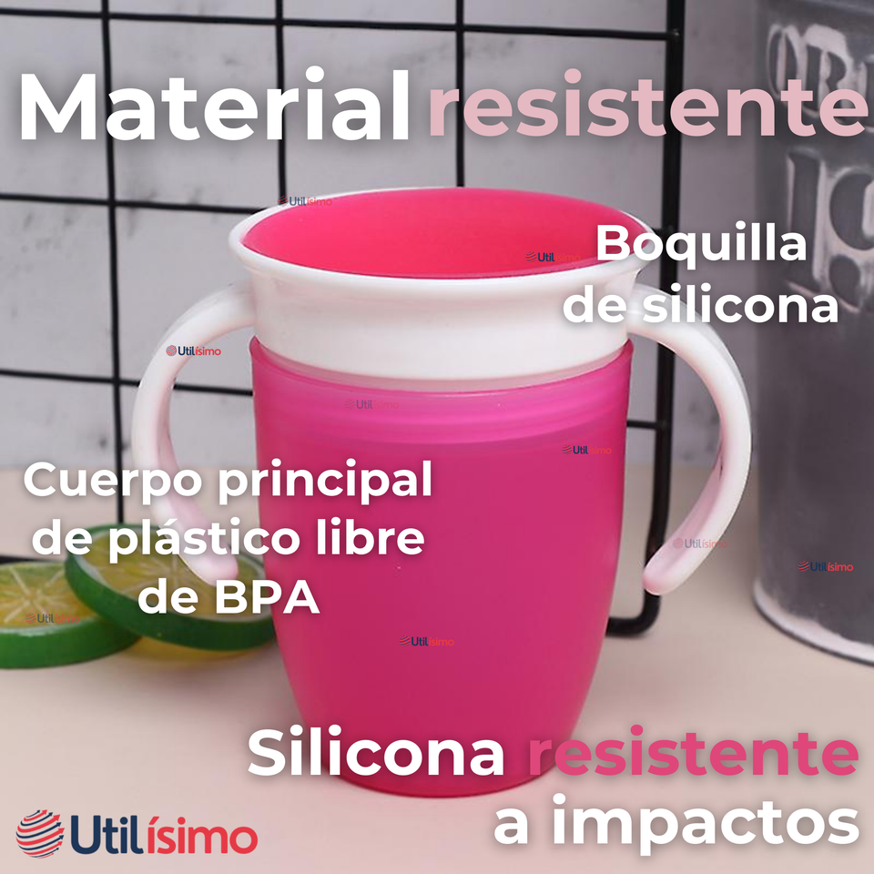 Vaso Taza 360° Antiderrame Para Bebés Y Niñas 250ml