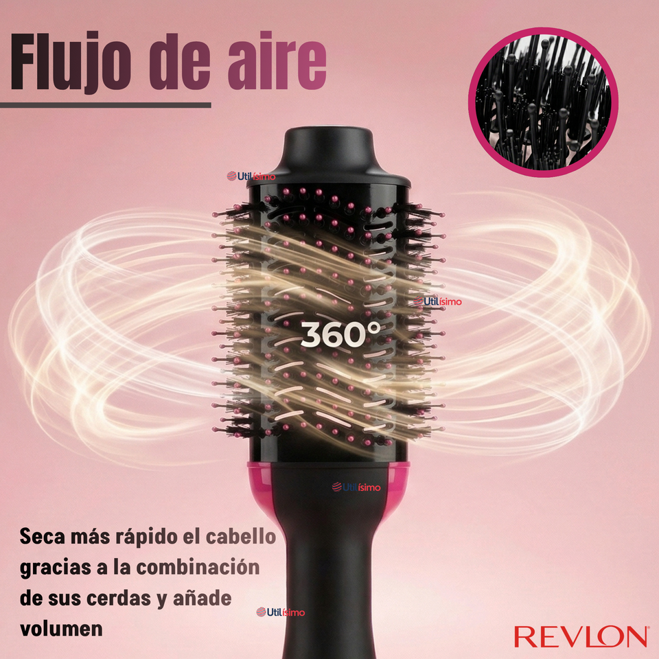 Cepillo Secador Alisador One Step Voluminizador Revlon 800W