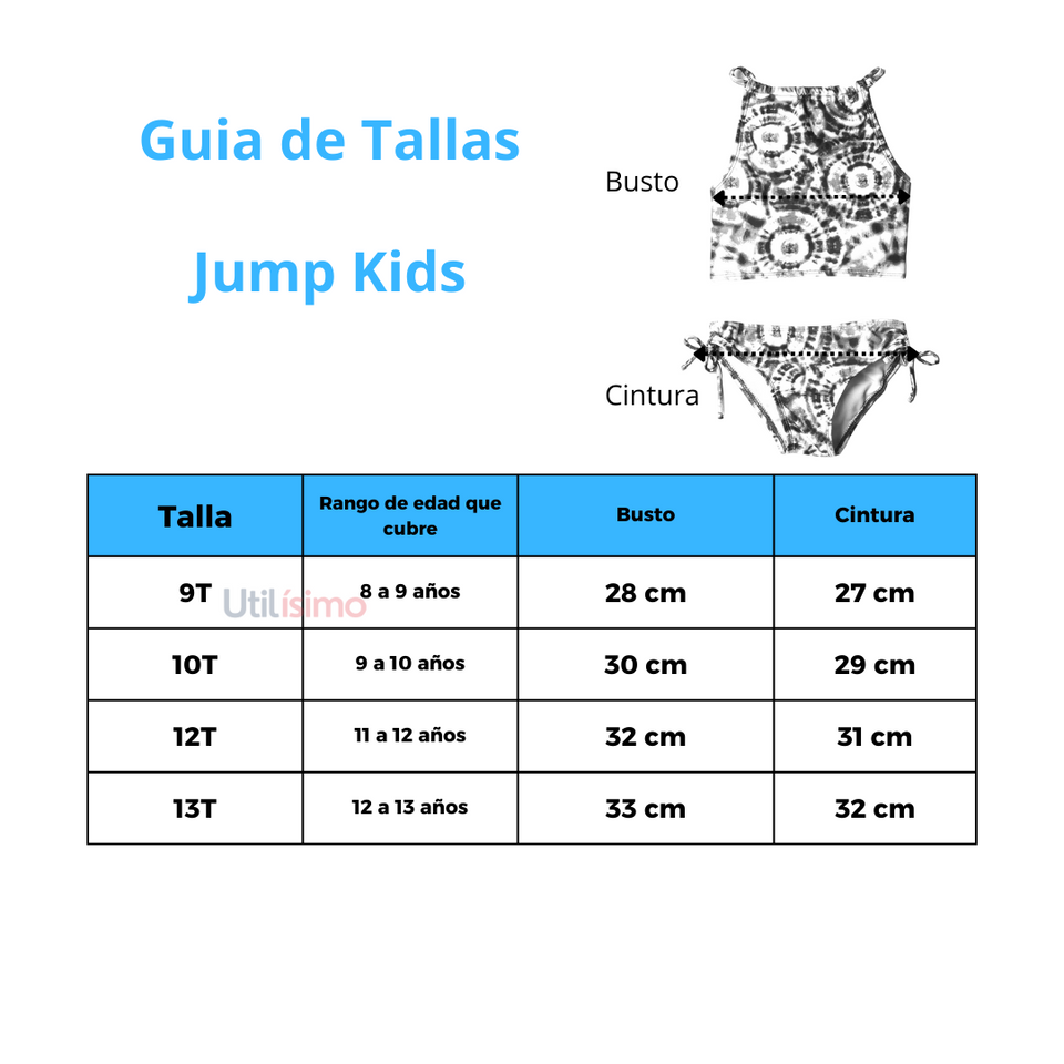 Traje de Baño 2 piezas Círculos Niña Jump Kids Surtido