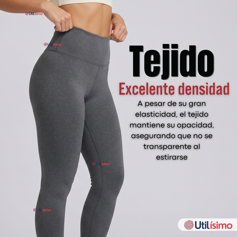 Calza Polar Con Chiporro Térmica Mujer Elasticada Gris Marengo