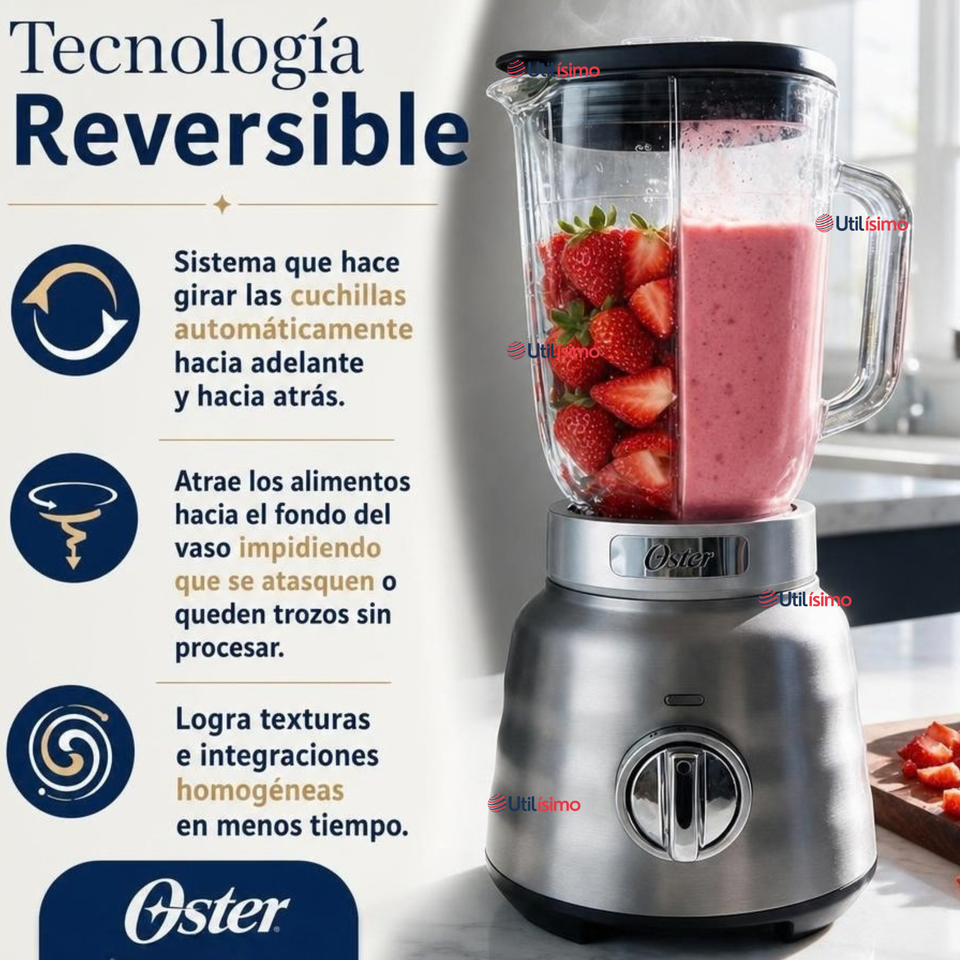 Licuadora Osterizer® MAX Con Vaso De Vidrio 1,75L BLSTPBRGR