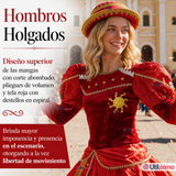 Traje Caporal Típico Completo Con Sombrero Rojo Mujer Fiestas Patrias