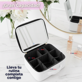 Estuche Maquillaje 2 en 1 Bolso Cosmetiquero Espejo Con Luz Led Organizador