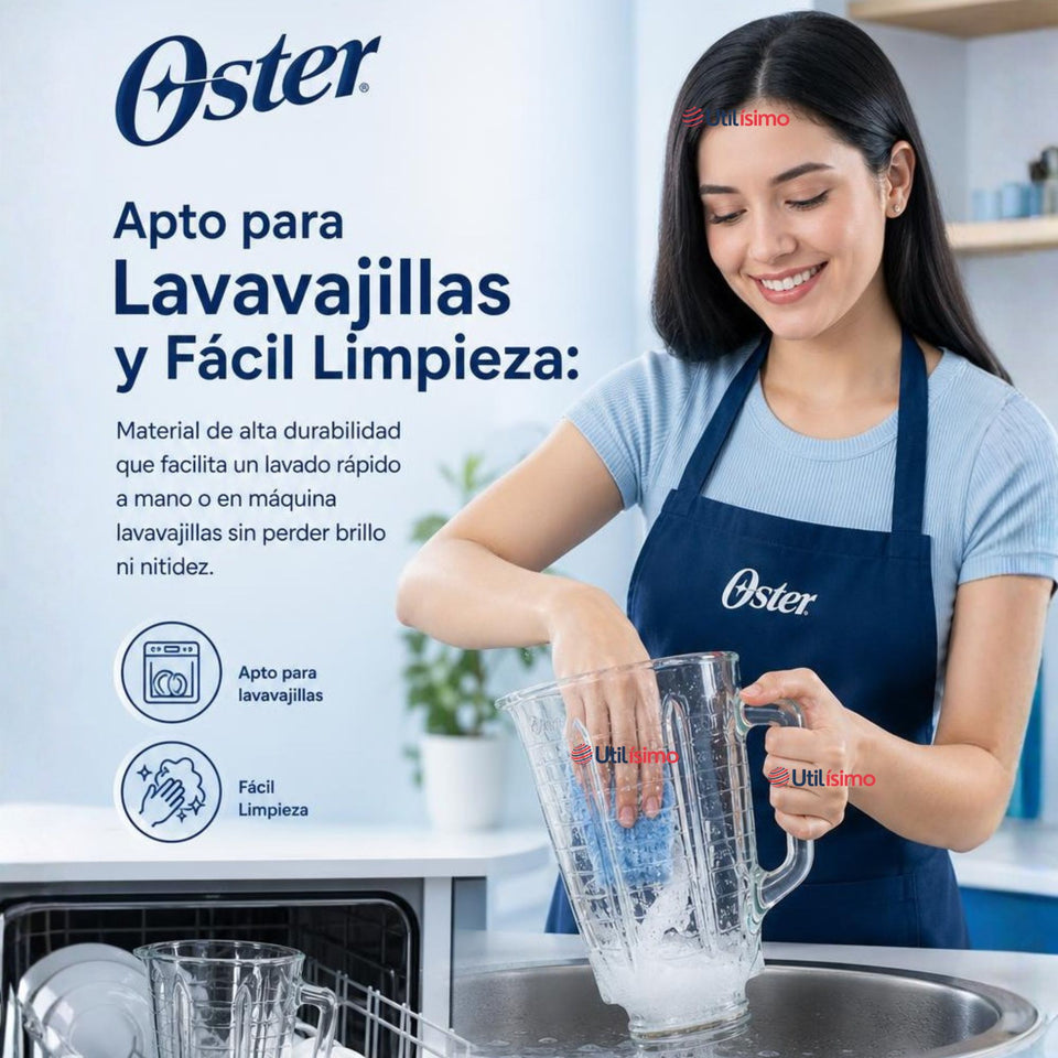 Vaso vidrio Boroclass® de 1.25 l para la licuadoras Oster®