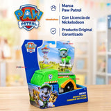 Paw Patrol Camión de reciclaje Rocky con Figura Juguete Niño