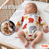 Pack 5 Bodys Manga Larga 100% Algodón Tedmimak Sweet Nature Bebé Niño