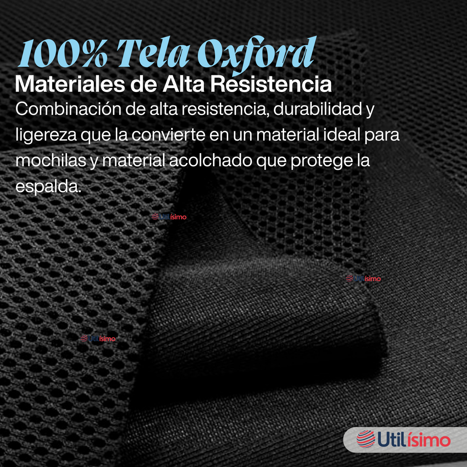 Mochila Bolso Escolar + Lonchera + Estuche 45Cm Niño Tela Oxford Extreme