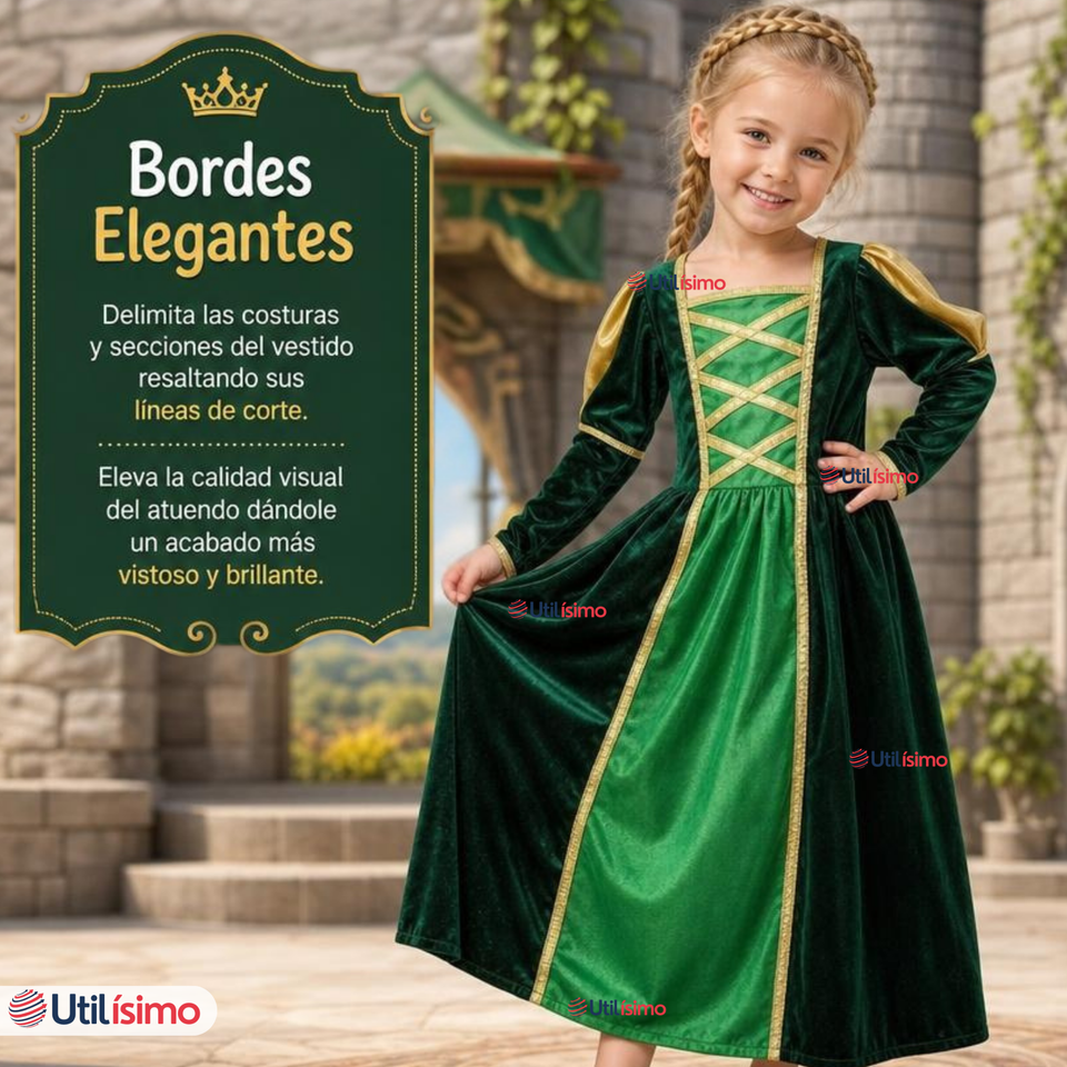 Disfraz Princesa Fiona Shrek Cosplay Niña