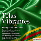 Pack 3 Trajes Nortinos Juvenil Con Poleras 4 Piezas Verde Baile Típico Fiestas Patrias