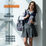 Mochila Escolar Con Estuche 46cm Poliéster Impermeable Niña Juvenil