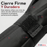 Paraguas Impermeable Grande 113Cm Sombrilla Automática Mango Largo Negro